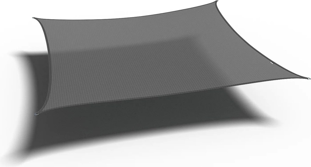 Platinum schaduwdoek Coolfit - vierkant - 360 op 360 cm - antraciet