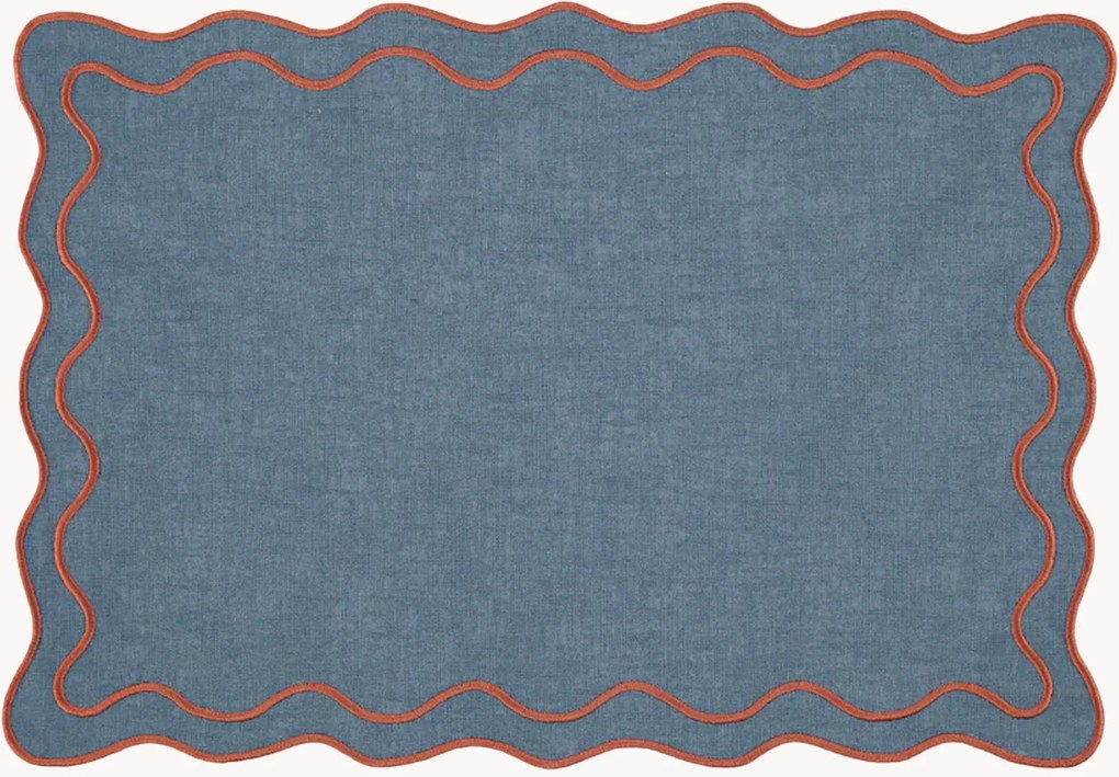Placemat Beja met geborduurde rand