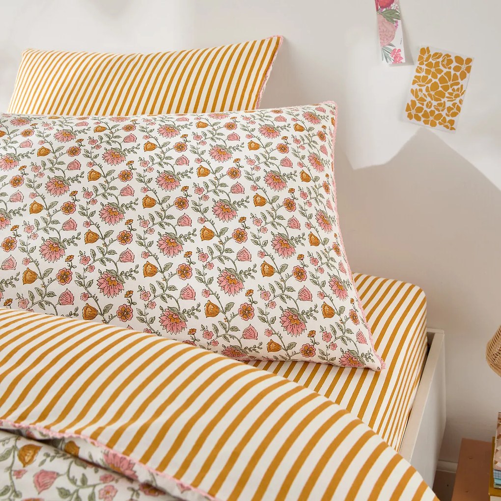 Kussensloop in gewassen katoen, Yassia