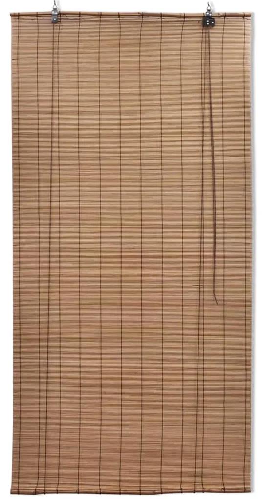 vidaXL Rolgordijn 100x220 cm bamboe bruin