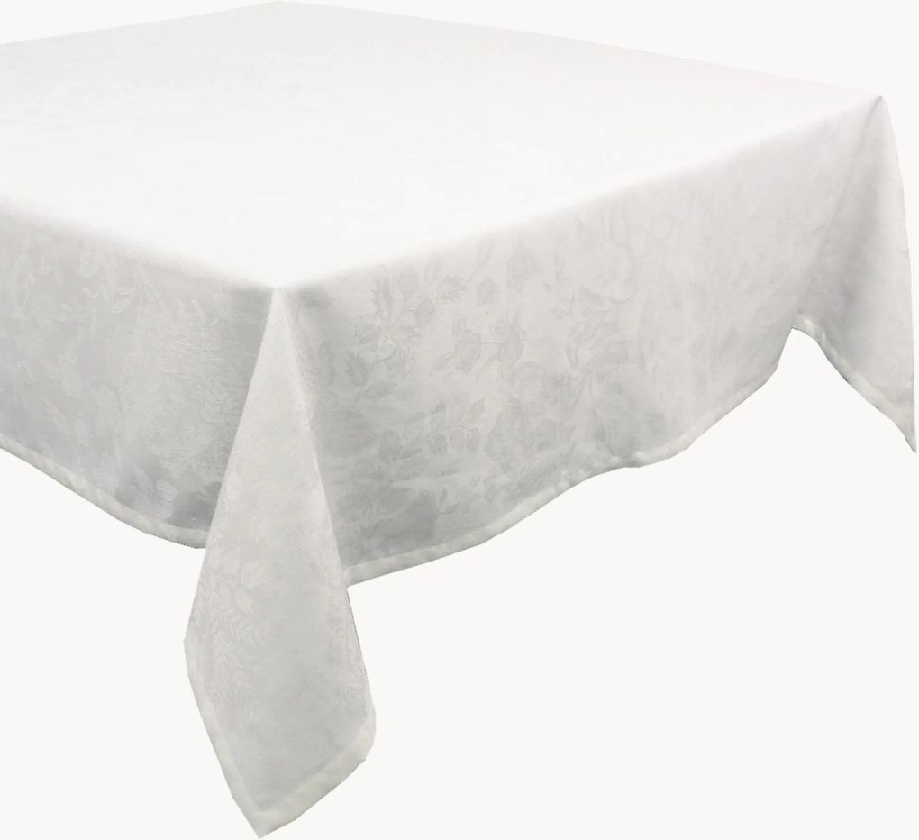 Jacquard tafelkleed Mille Giverny Blanc