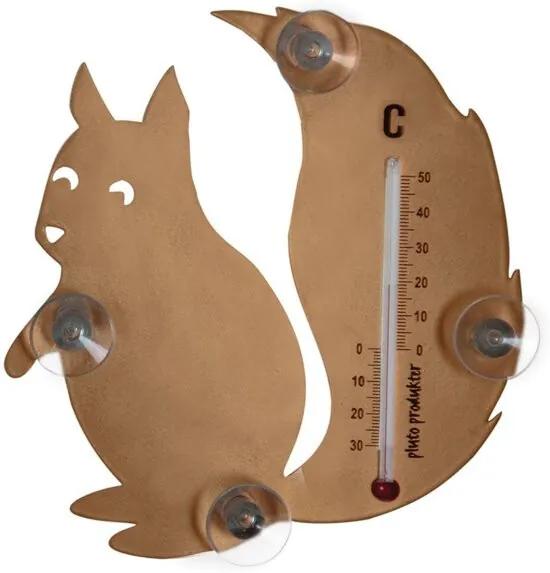 Pluto raam thermometer eekhoorn Koper