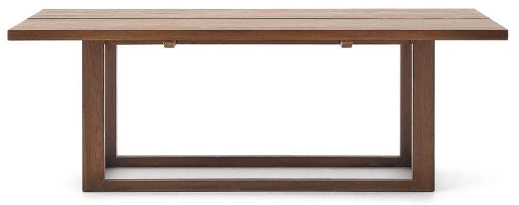 Kave Home Sashi Japandi Design Eettafel Donker Teak Hout - 220 X 100cm.