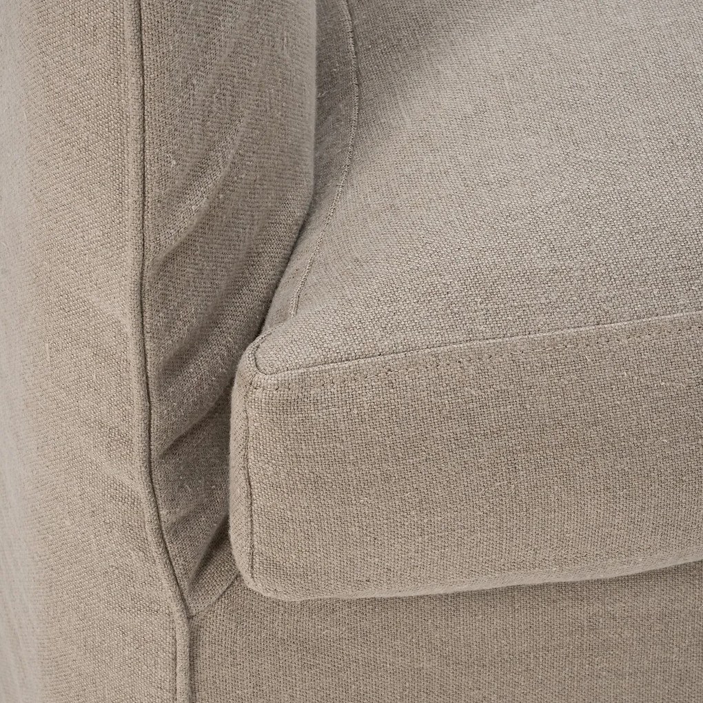 2-zitsbank in stonewashed linnen, Néo Chiquito