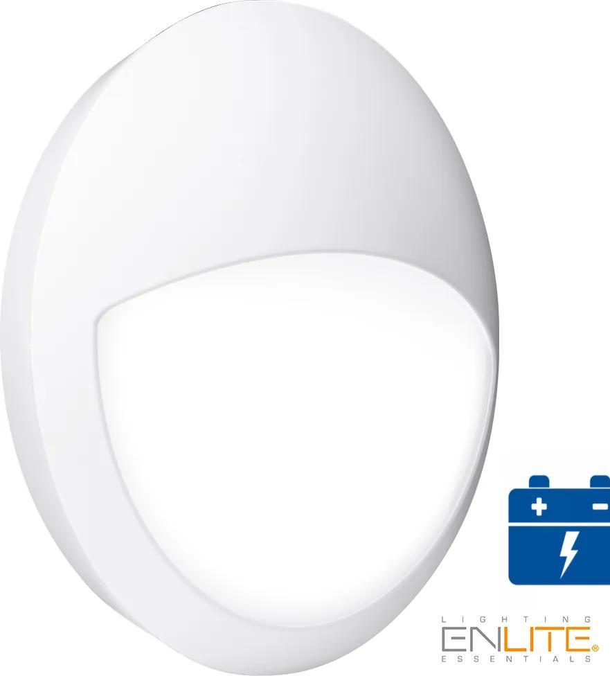 Led Portieklamp Enlite Eyelid Noodverlichting - Body kleur Wit (W)