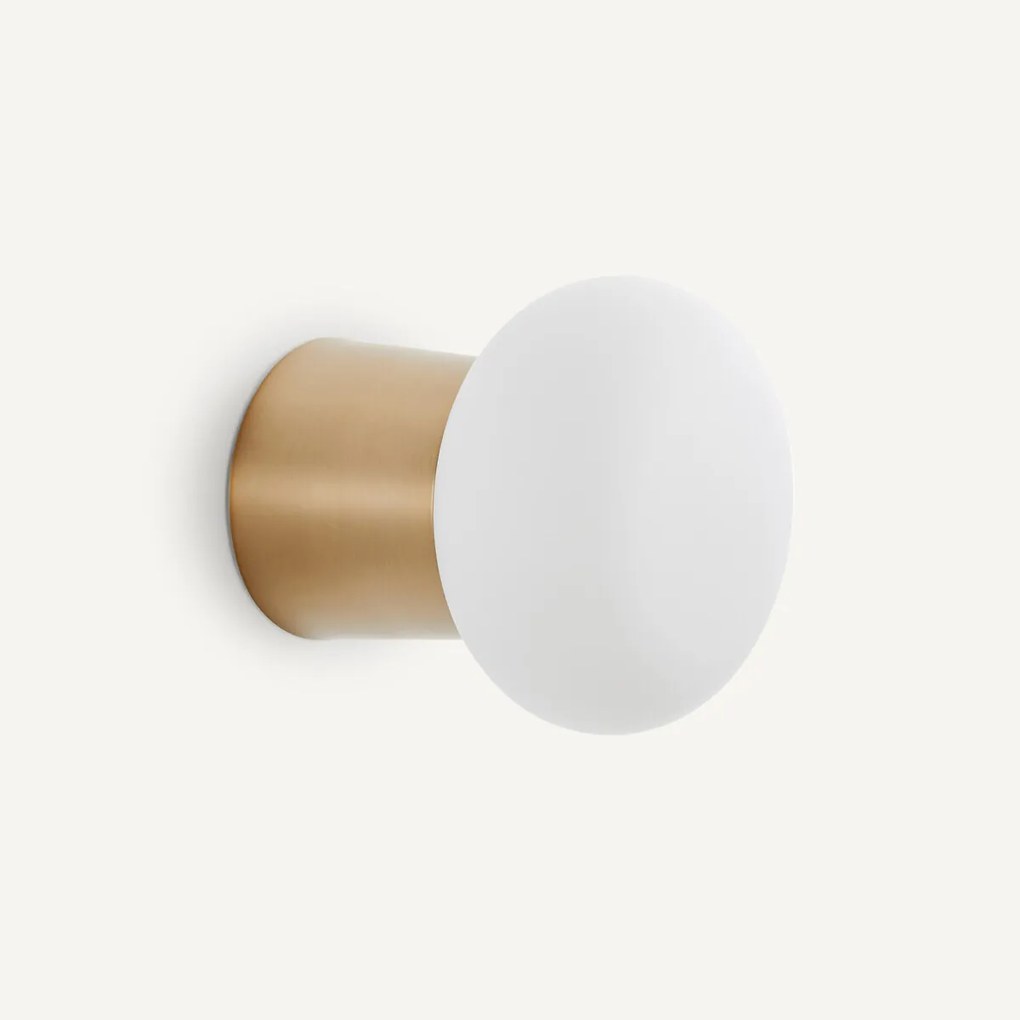 Plafond wandlamp opaline, klein model, Faith