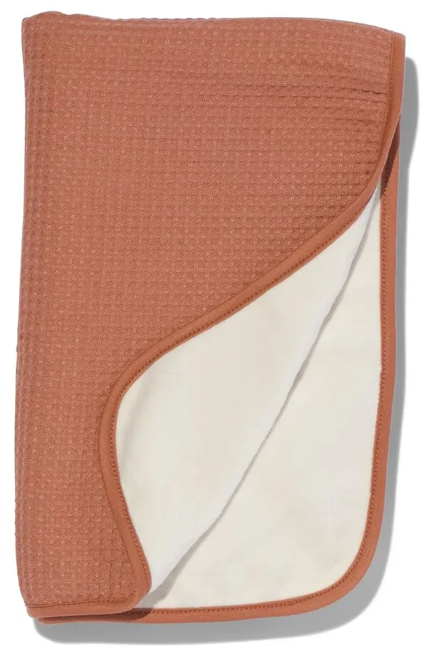 HEMA Wiegdeken 75x100 Wafel Bruin