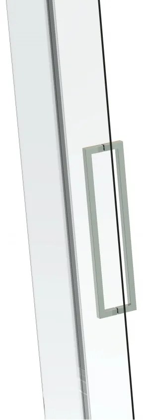 Van Rijn ST08 hoekcabine met draaideur helder glas 110x80cm chroom