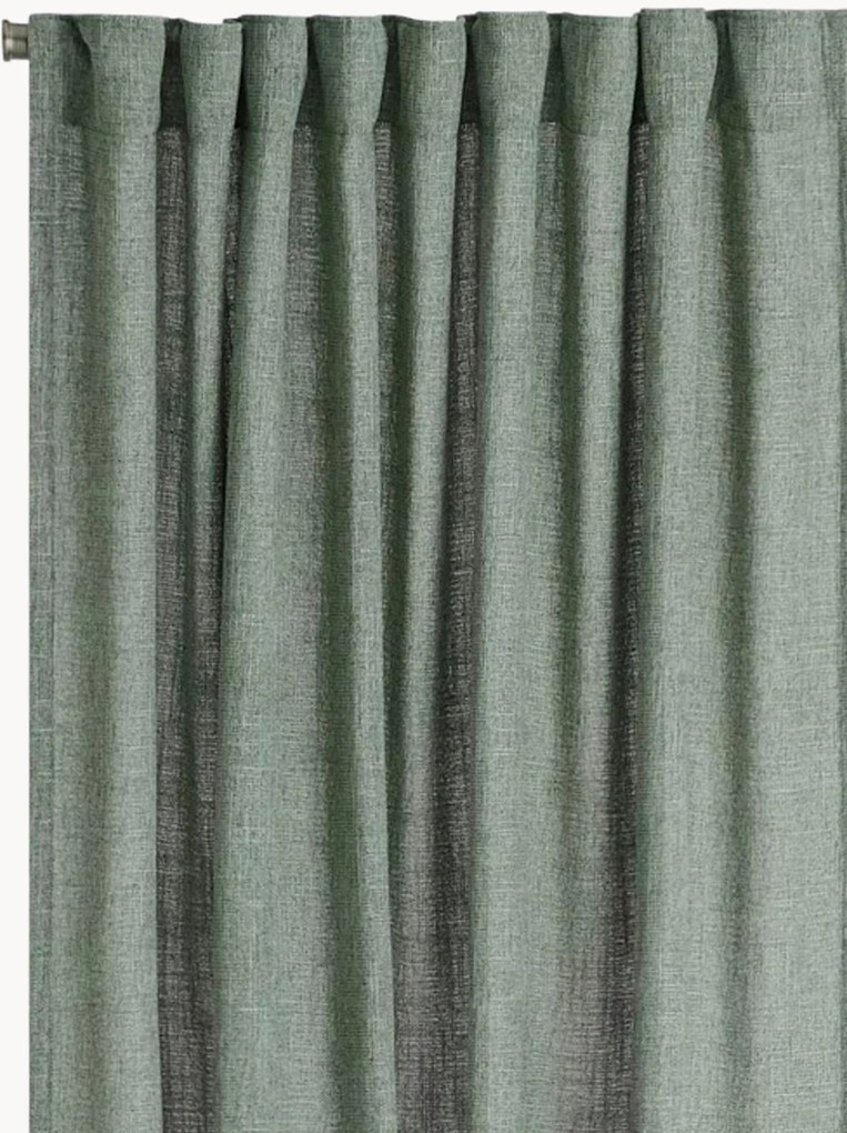 Lichtdoorlatende multibandgordijnen Olinda, B 140 cm, 2-delig