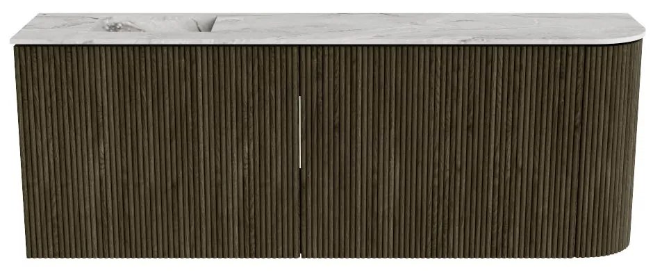 Mondiaz Joya DLux 110cm toiletmeubel ronding rechts shadow met wastafel faye links zonder kraangat glace