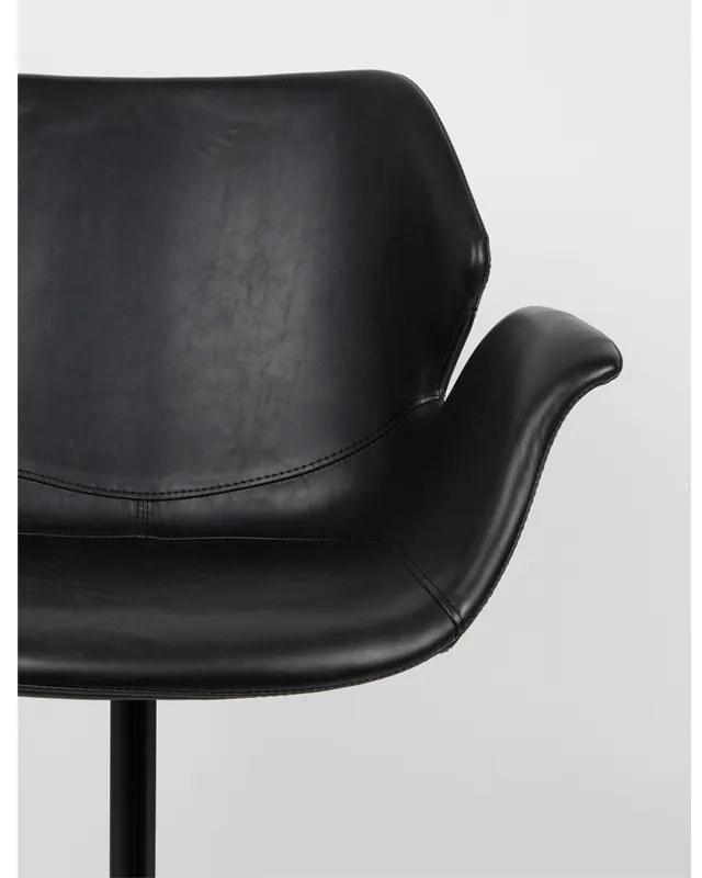 Zuiver Nikki Design Stoel Zwart Kunstleer