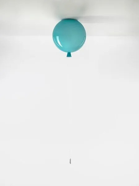 Brokis - Plafondlamp Memory Turquoise glanzend / Zilver Glas