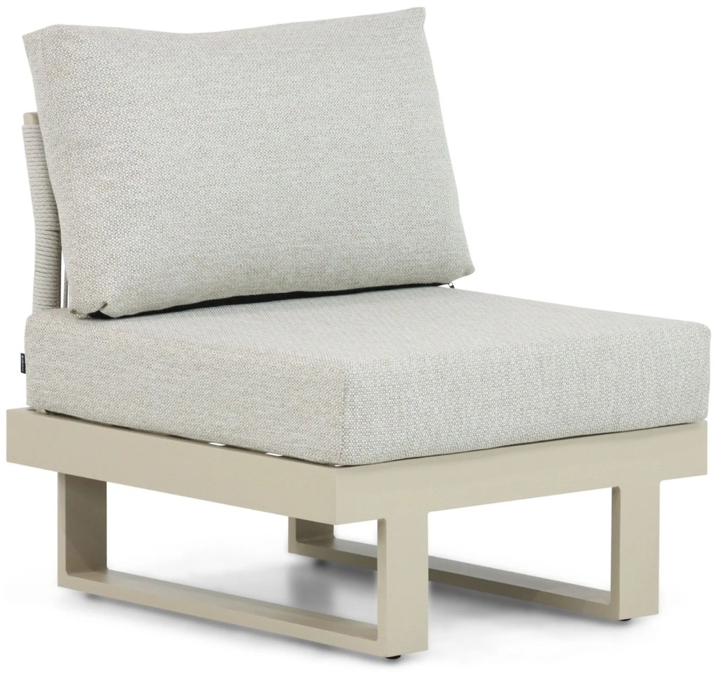 Hoek loungeset 6 personen Aluminium Taupe Lifestyle Garden Furniture Lorenzo