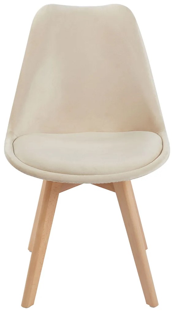 Set van 4 Synk Fluwelen Stoelen