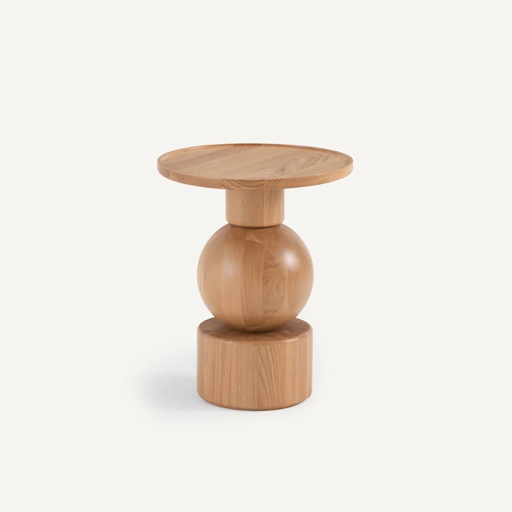 Bijzettafel in massief eik, Stigido