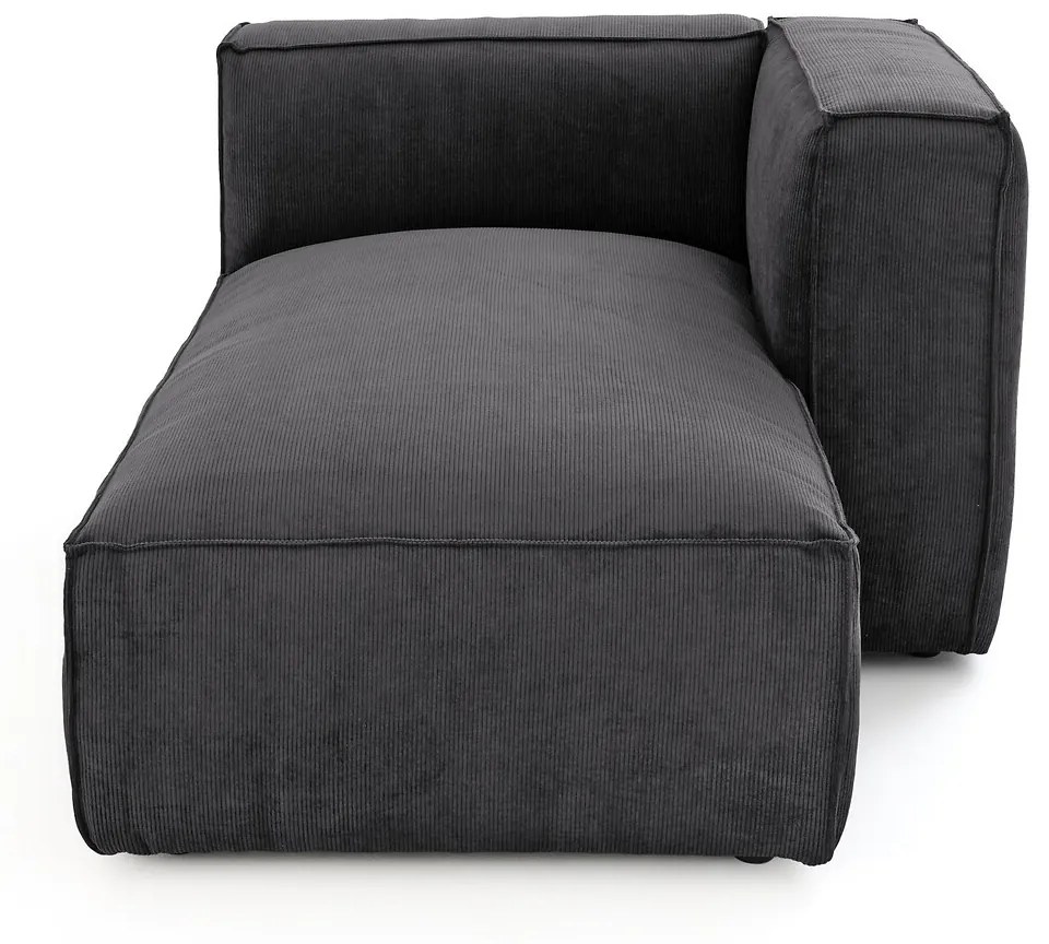 Omvormbare longchair geribd fluweel, Seven