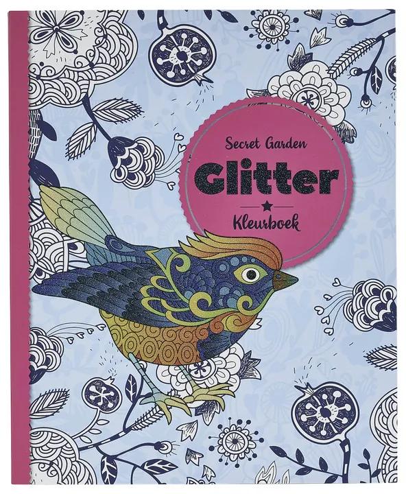 Kleurboek glitter - secret garden - 80 pagina&apos;s