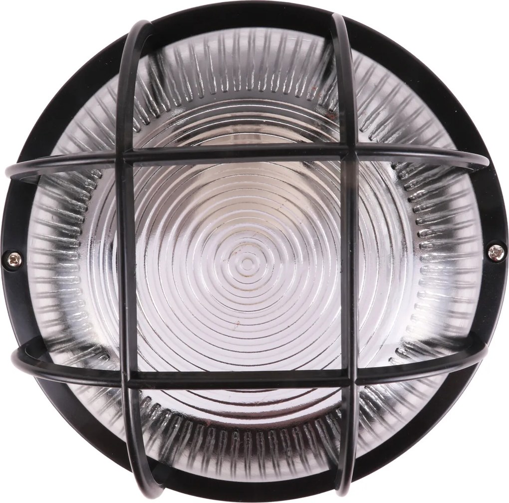 Bulleye lamp rond zwart