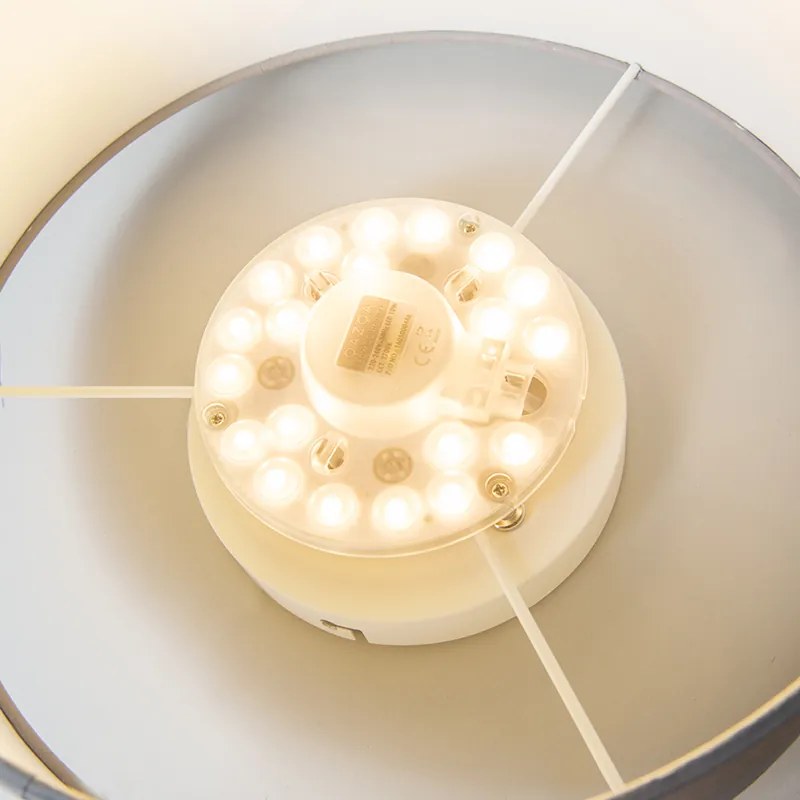 Plafondlamp groen 30 cm incl. LED - Drum LED