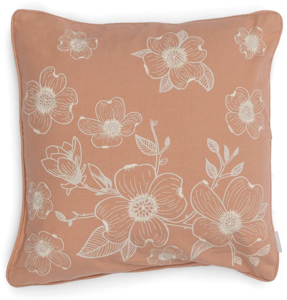 Rivièra Maison - Floral Pillow Cover - Kleur: roze