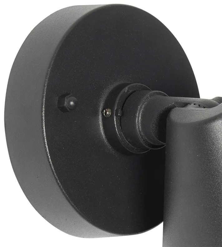 Moderne buiten wandlamp zwart IP44 verstelbaar - Ciara