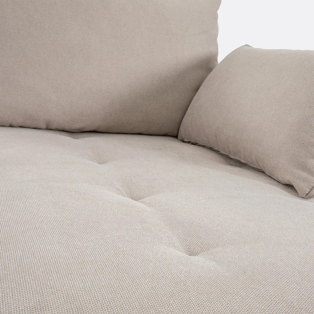 U-vormige zitbank in getextureerde stof, Milare