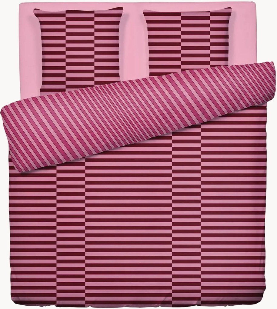 Katoenen satijnen dekbedovertrekset Eclat