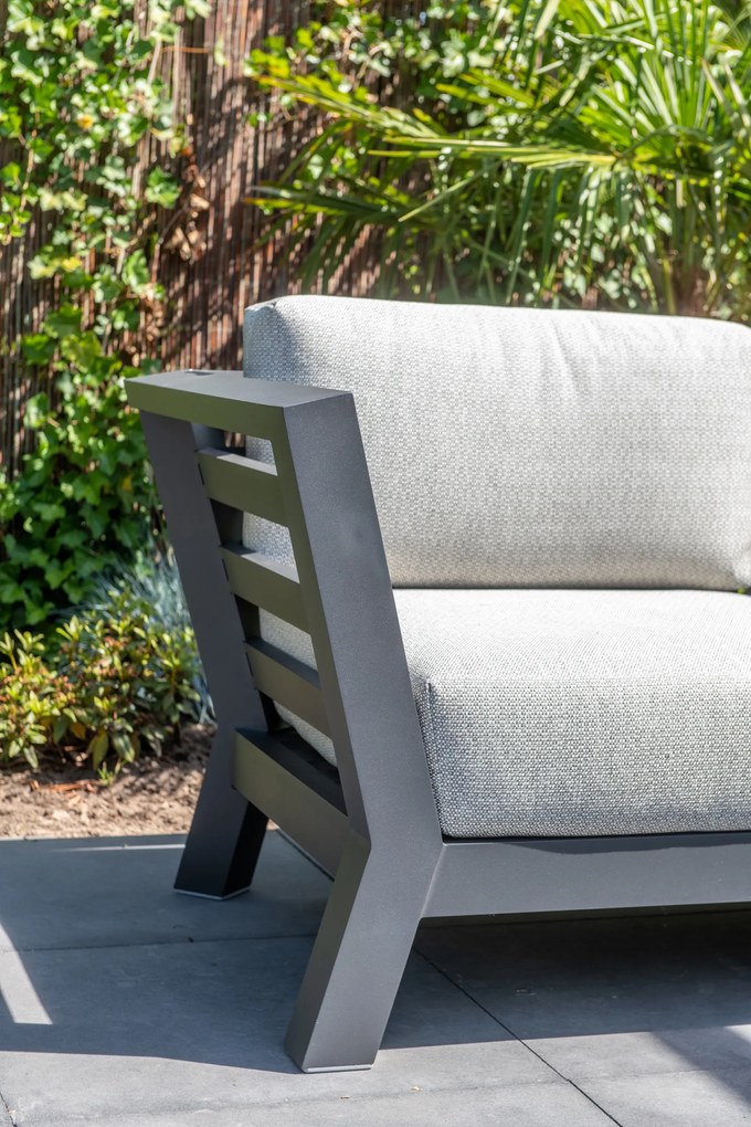 4 Seasons Outdoor Meteoro Loungeset Loungeset antraciet weerbestendig