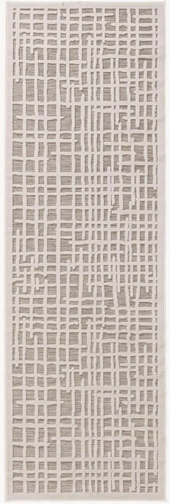 In- & outdoor loper Flora met hoog-laagstructuur