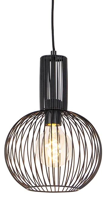 Design hanglamp zwart - Wire Whisk Design E27 Binnenverlichting Lamp