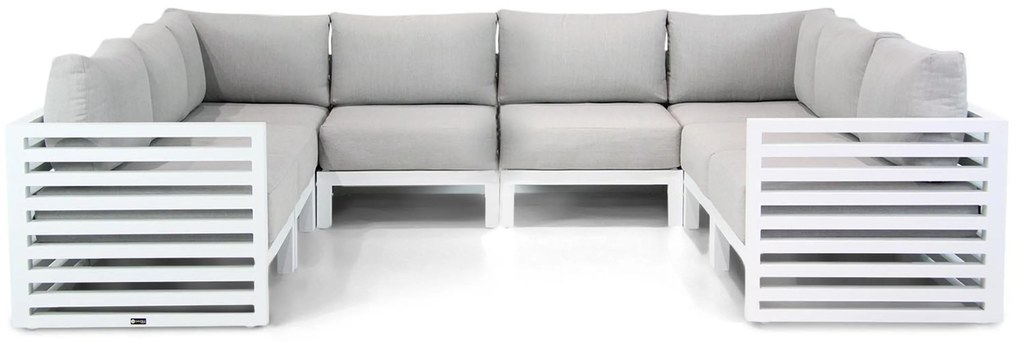 U-Vorm Loungeset 8 personen Aluminium Wit Santika Furniture Santika Jaya