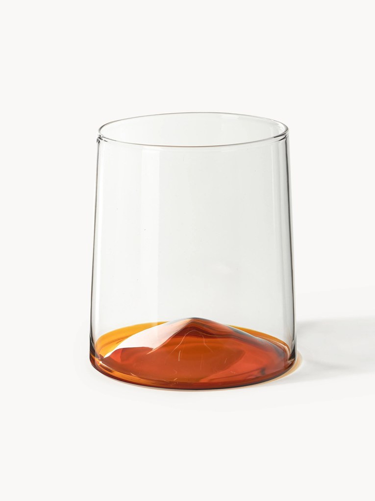 Mondgeblazen borosilicaatglazen Hadley, 4-delig