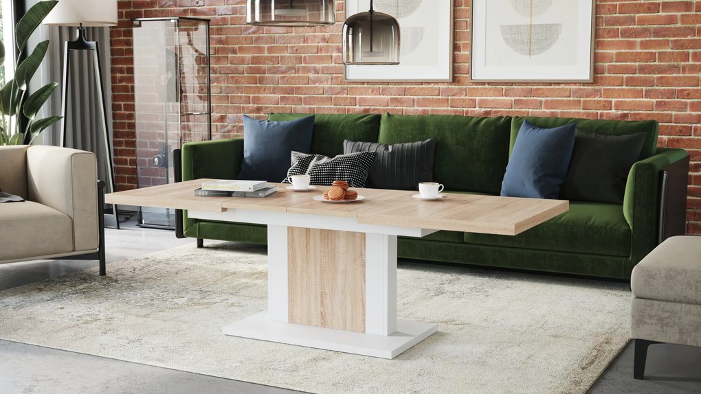 ORION sonoma eiken / wit, salontafel