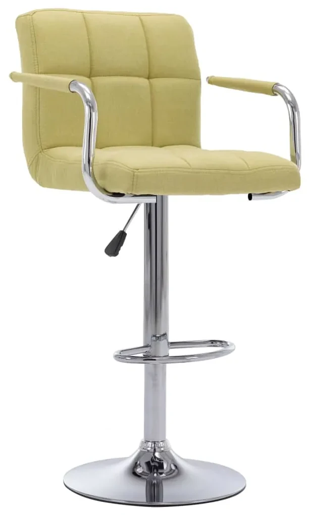 vidaXL Barstoelen 2 st stof groen
