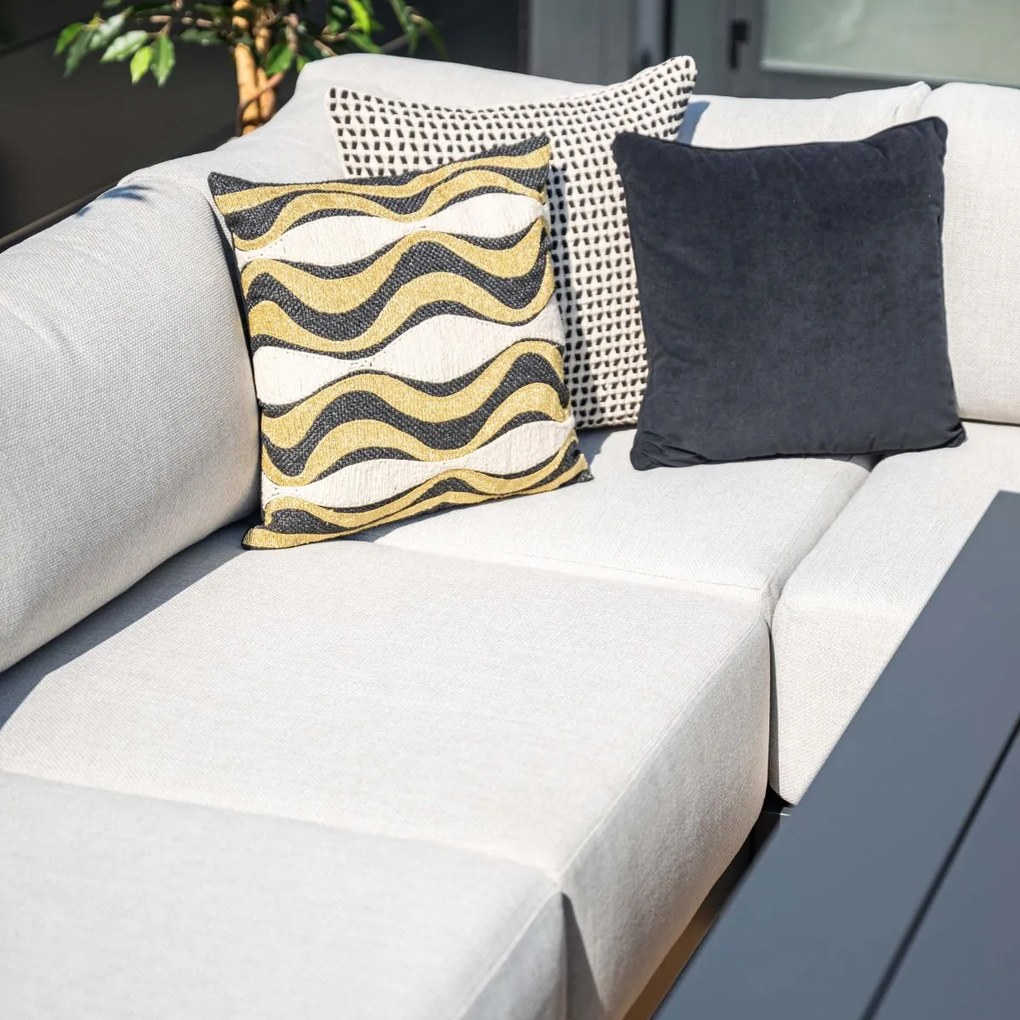 Garden Impressions Malakka loungebank 4-delig - light teak look