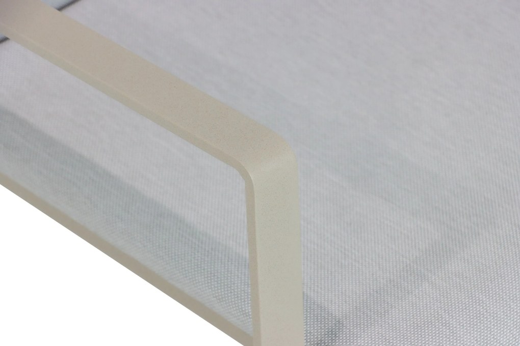 Tuinstoel stapelbaar Aluminium/textileen Taupe-naturel-bruin Lifestyle Garden Furniture Rome