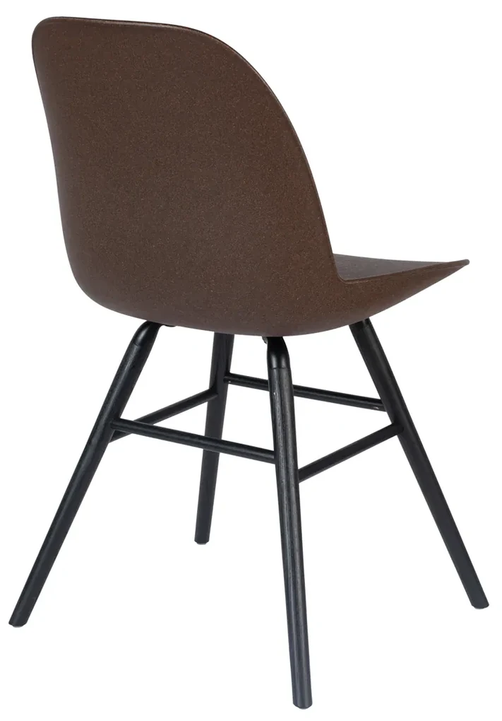 Zuiver Albert Kuip Moderne Kuipstoel Coffee Met Zwart Onderstel