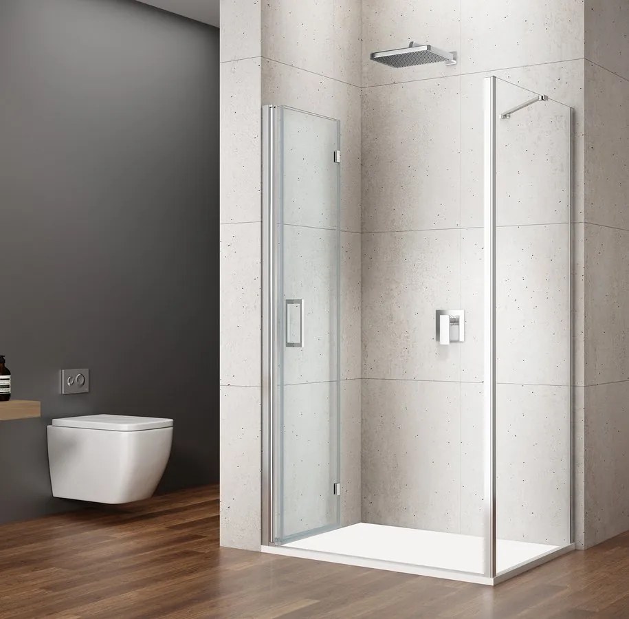 Gelco Loro douchecabine met vouwdeur 80x90cm chroom