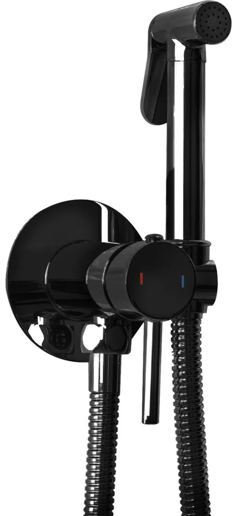 Inbouw Bidetmengkraan Rea Lungo Loop Black Metalic