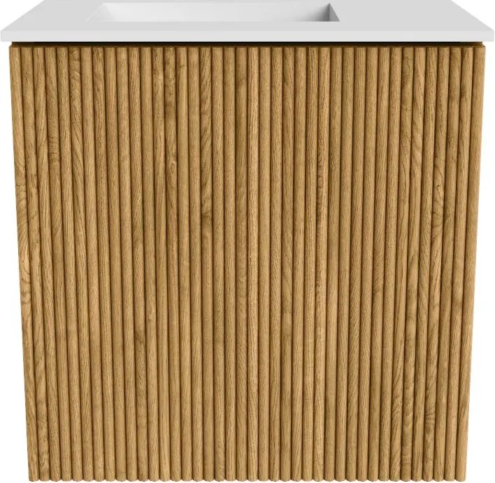 Mondiaz Joya 40cm toiletmeubel oak met wastafel faye links 1 kraangat talc