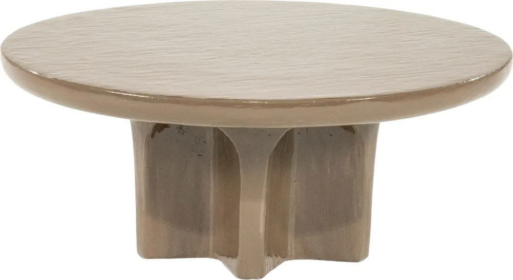 Ronde Glanzende Salontafel - 80 X 80cm.