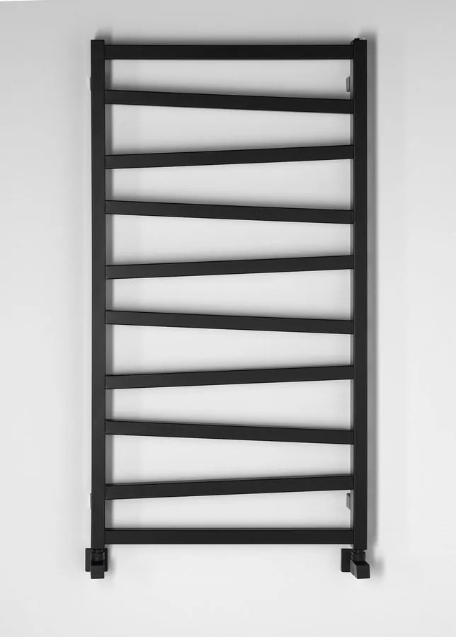 Sapho Zig badkamerradiator 60x110cm mat zwart