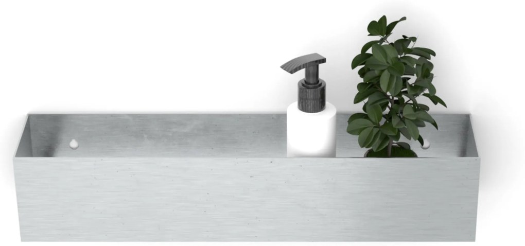 Looox Colour Shelf BoX Planchet 30x10x10 cm RVS Geborsteld