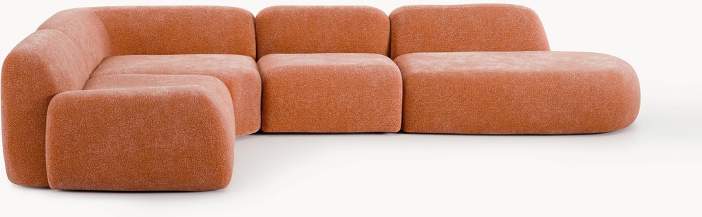 XL modulaire hoekbank Wolke met chaise longue