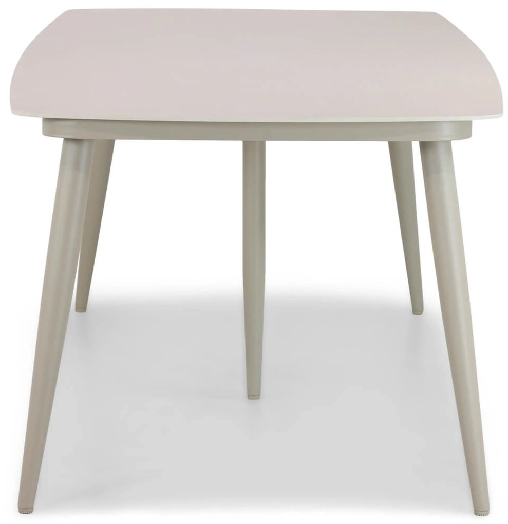 Tuinset 6 personen 240 cm Aluminium/rope Taupe Santika Furniture Santika