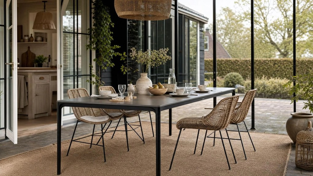 Dining Tuintafel rechthoekig 240 x 100 cm Grijs Gianna