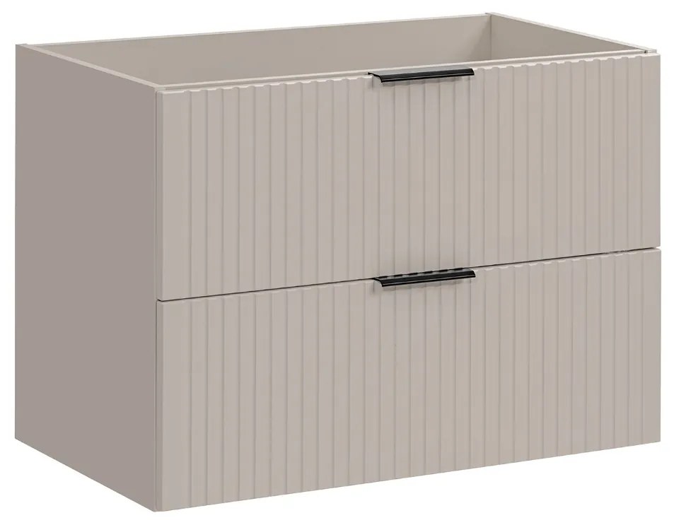 Comad Adele Cashmere onderkast met ribbelfront 80cm taupe