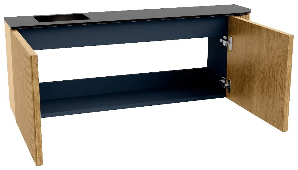 Mondiaz Joya 110cm toiletmeubel ronding rechts oak met wastafel faye links zonder kraangat urban