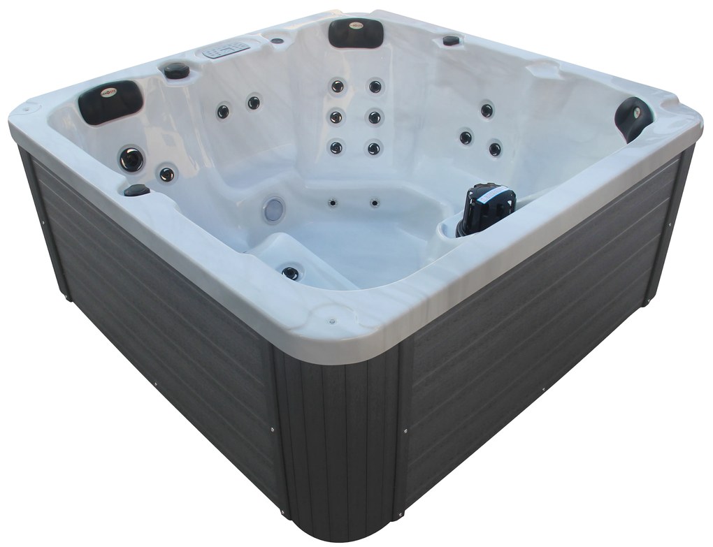 Badstuber Palma outdoor whirlpool 5-persoons wit