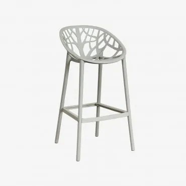 Verpakking Van 2 Ores Polypropyleen Hoge Krukken Groen – Khaki & ↑75 Cm - Sklum